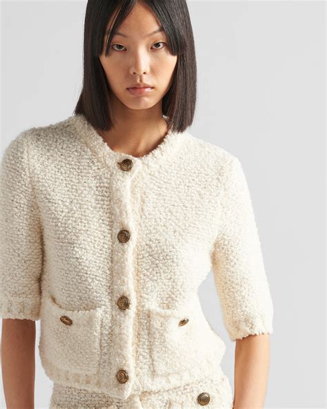 prada mohair cardigan|Prada Embellished Mohair Cardigan and Matching Items.